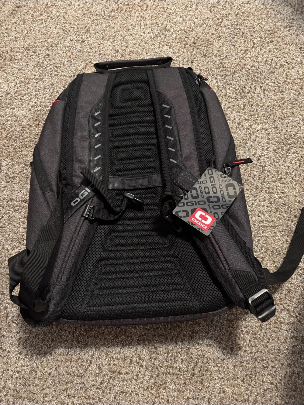 Men’s Black and Red Performance Backpack Yokohama